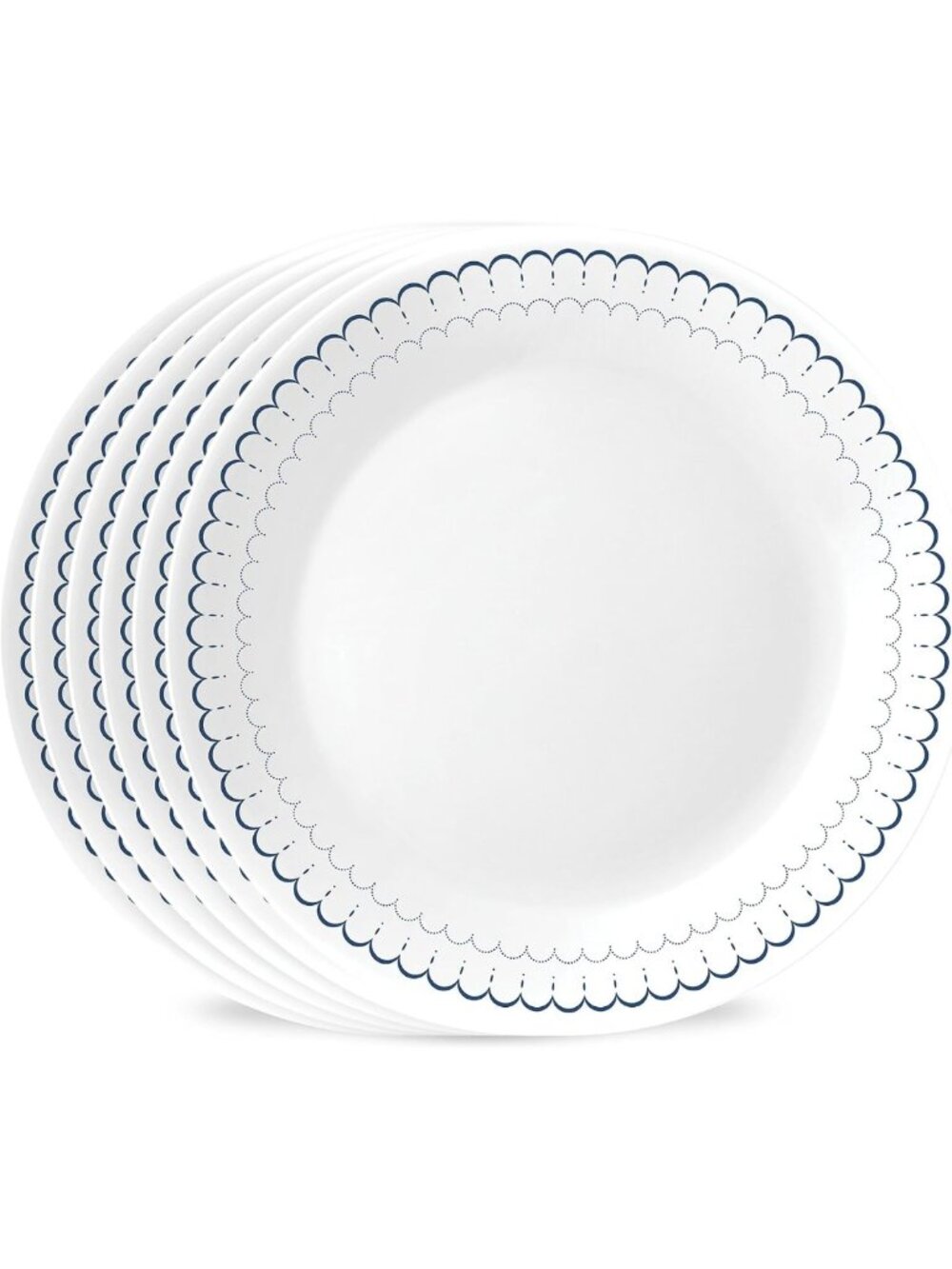 Elegant 6-Piece Dinner Plate Set - 10.25-Inch, Durable, Stylish Design, Perfect